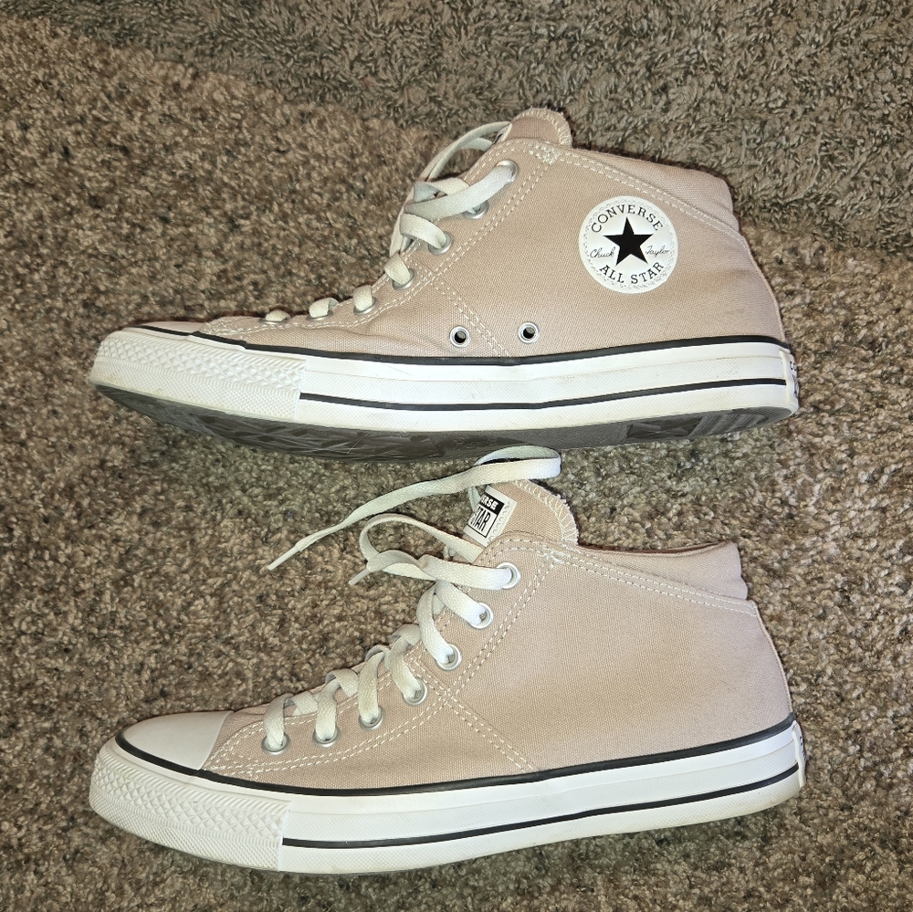 Converse Beige High-Top Sneakers